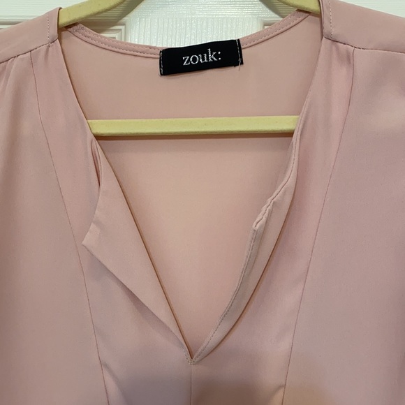 Zouk: Pink bell sleeve blouse - Picture 3 of 3